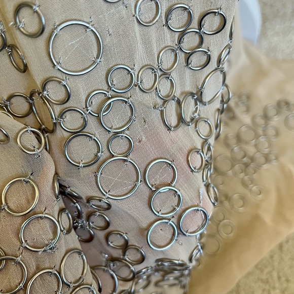 NEW NWT Zara Atelier Limited Edition Contrasting Maxi Dress Kaftan Sequin S - Picture 14 of 15